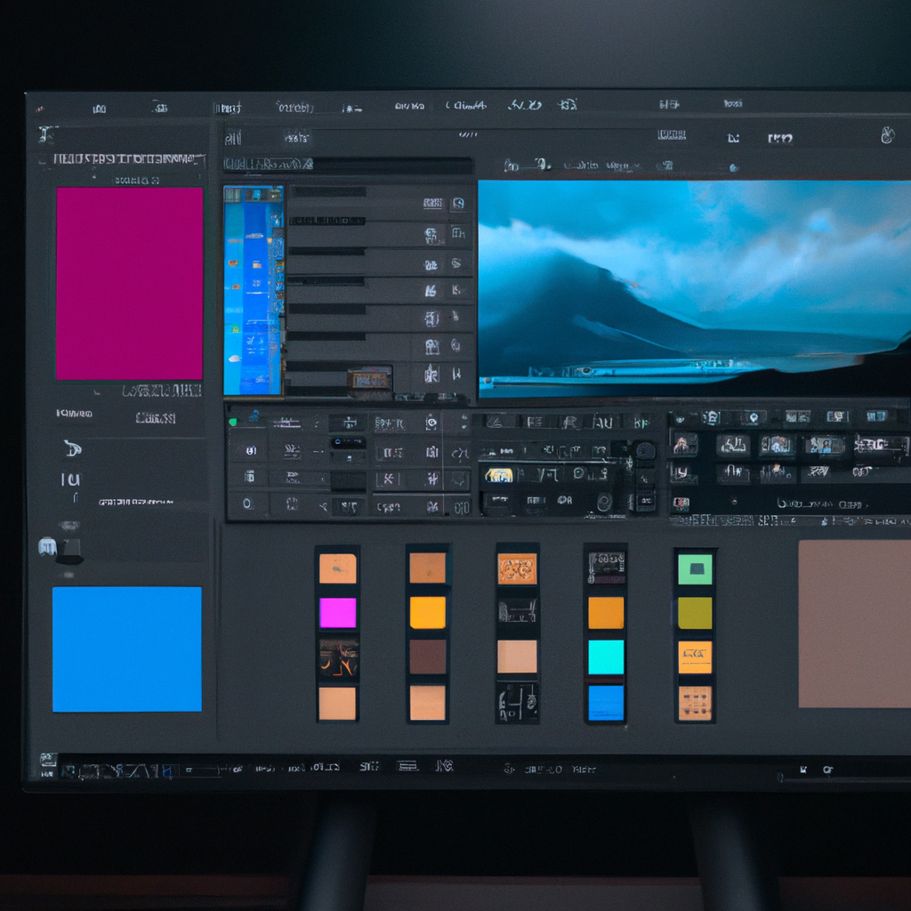 리터처 박지후가 캘리브레이션된 모니터 앞에서 작업하는 모습